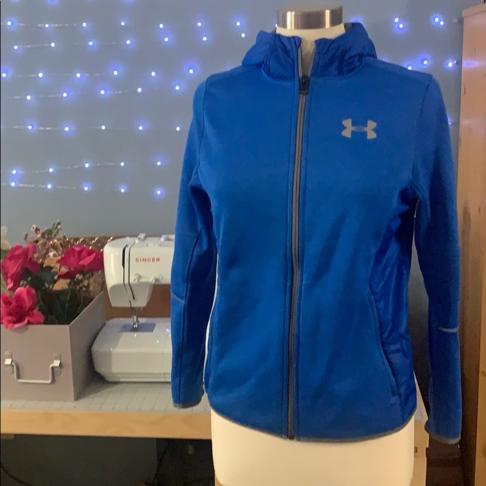 Blue Boys Under Armour Hoodie A006